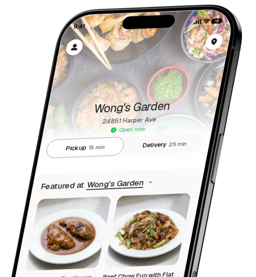 Wong's Garden app preview