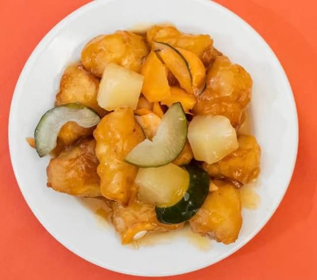 Sweet & Sour Pork Combination Dinners.